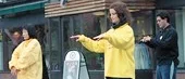 Falun Gong visades 
på Bergslagstorget