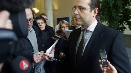 "Nödläge" sa finansminister Anders Borg vid ett pressmöte på onsdagen om riksbankens räntesänkning. Foto: Lars Epstein/Scanpix