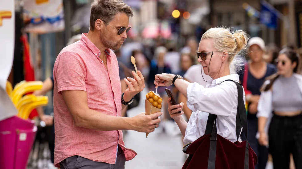 Gamla Stan i Stockholm, ett populärt utflyktsmål på sommaren.