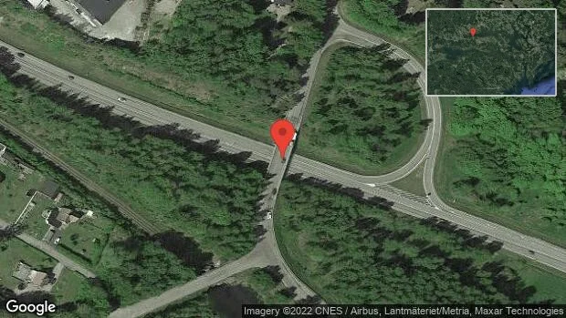Lastbil stillastående på väg 56