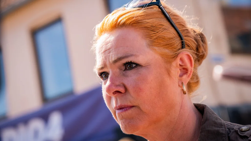 Den tidigare ministern Inger Støjbergs namn är med i det nystartade partiet Danmarksdemokraternas fullständiga namn. Arkivbild.