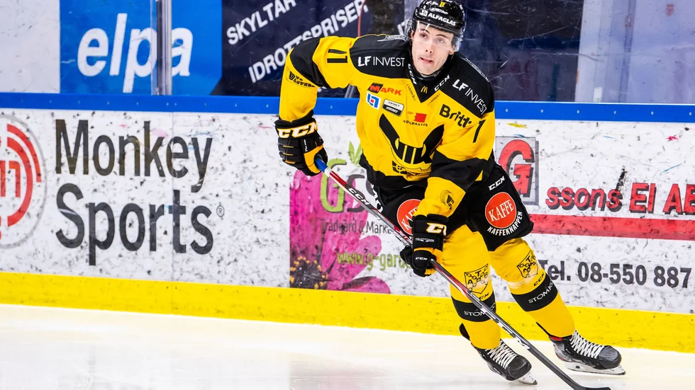 William Kaijser, ett av Lindens senaste nyförvärv. Här i Västerås-tröjan.