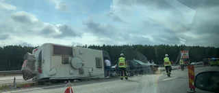 Trafikolycka vid Bergshammar – flera fordon var inblandade