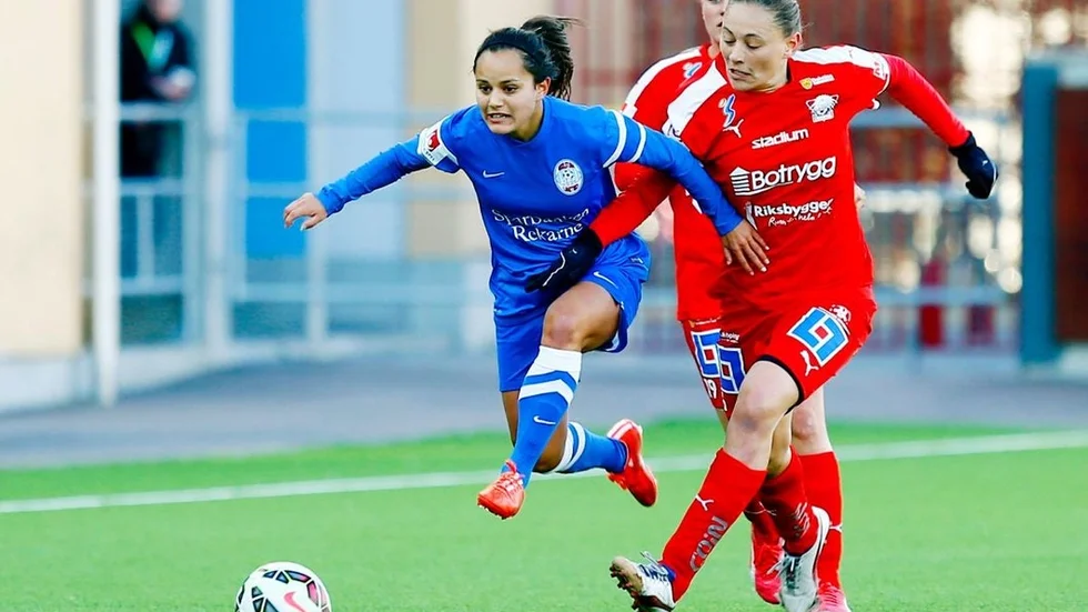 Eskilstuna United och Malin Diaz möter nykomlingen Hammarby under lördagen.