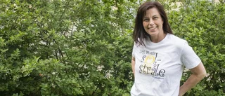 Birgitta ler trots många motgångar