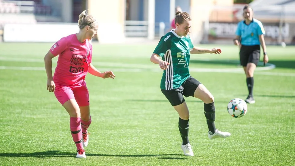 Anfalalren Johanna Söderström var en av ljusglimtarna i Trianglen när de föll mot Södersnäckorna på Tunvallen.
