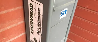 Nazistisk propaganda på husfasader och brevlådor
