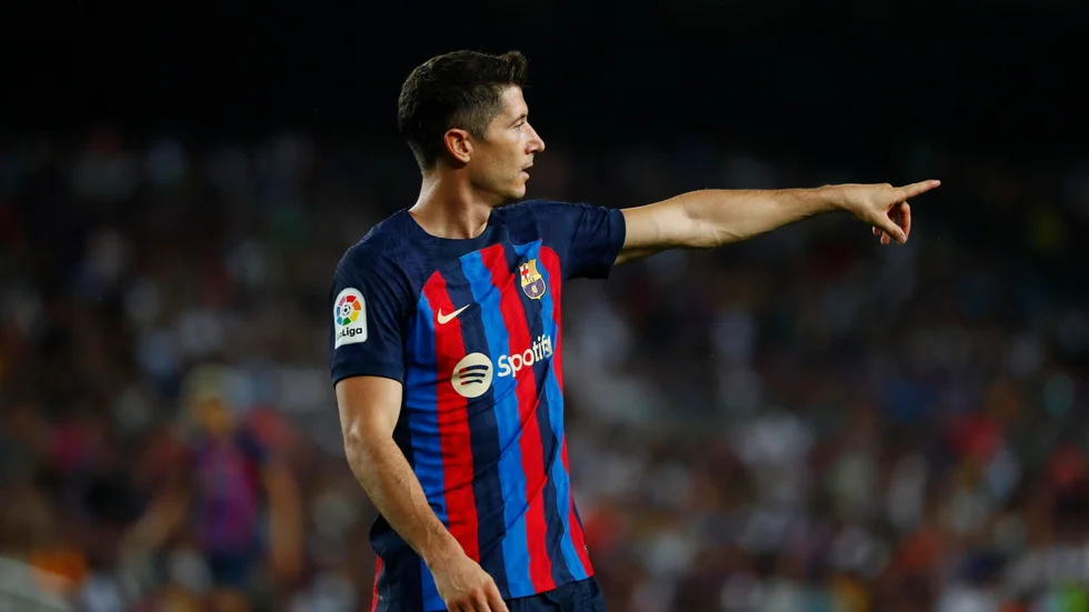 Barcelonas Robert Lewandowski fick en klocka stulen under torsdagen. Nu uppger katalansk polis att de har hittat den. Arkivbild.