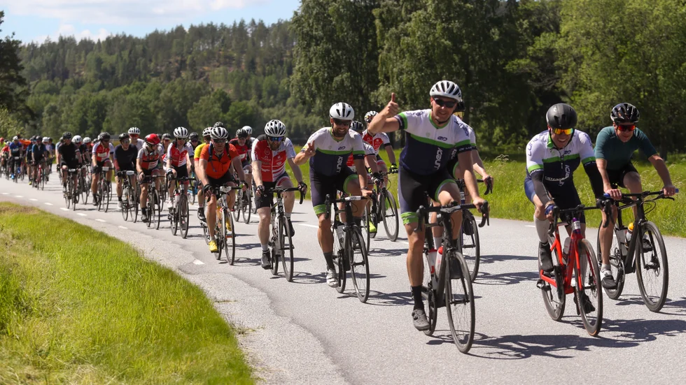 Folksam var en av de mest drivande bakom den nya bansträckningen som gjorde att Vätternrundan blev 315 kilometer lång istället för 300.