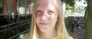 Caroline trivs bäst hemma i poolen