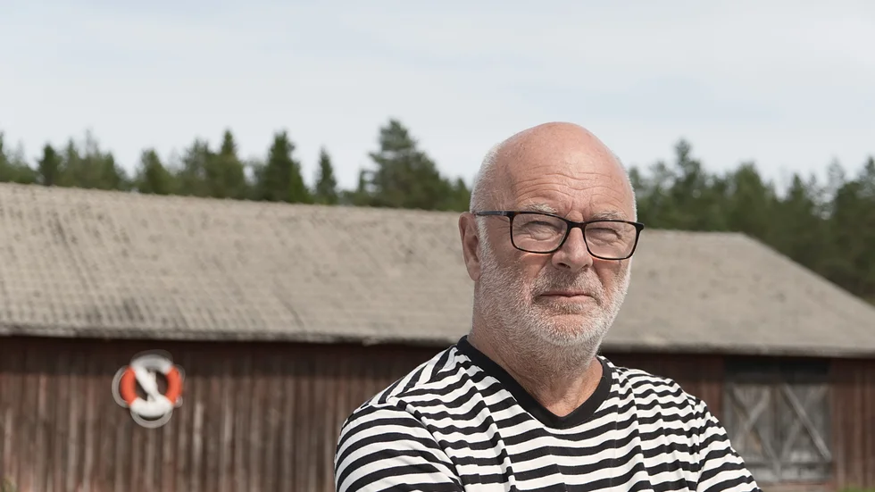 Göran Hedström, ordförande i Kallvikens hamnförening.