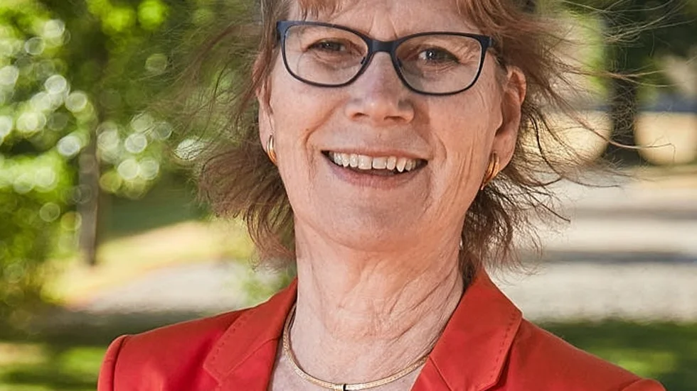 Miljöpartisten Greta Suvén vill underlätta för klimatvänliga innovationer i små och medelstora företag.