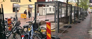 Utlovat cykelställ  i Tystberga saknas