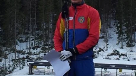 GULDKILLEN. Fredrik Ögren tog SM-guld i jaktstart efter en tredjeplats i sprinten.
