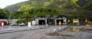 Bergvägg kollapsade i Kirunagruvan