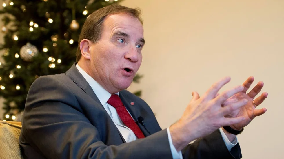 Löfven. Lämnar väljarna i osäkerhet.