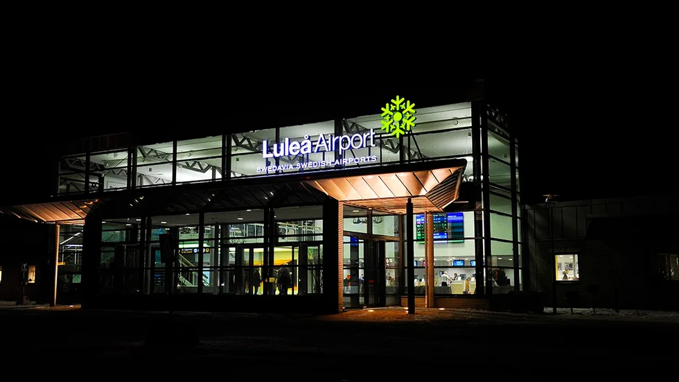 flygplats invigning luleå airport