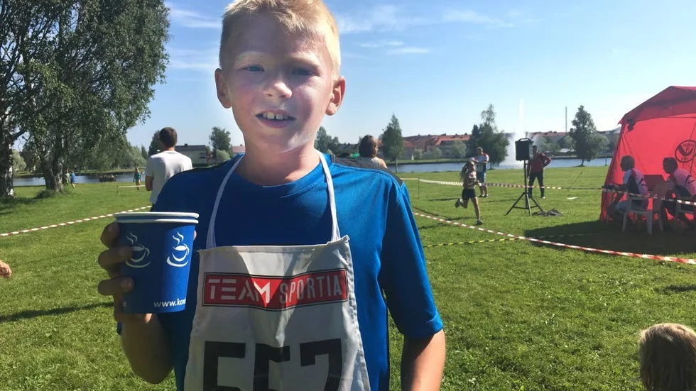 Vinnare. Viktor Heikkilä gick stenhårt för segern och levde upp till sina högt ställda förväntningar i Marknadsloppet.
