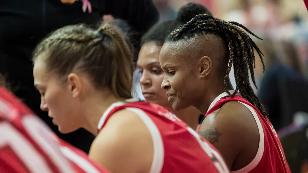Det blev en tuff kväll för Uppsala basket som förlorade den inledande semifinalsmatchen. (Observera! Arkivbild)