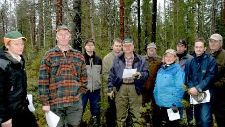 SAMLING. Christian Rimpi och Thomas Granberg från Norra skogsägarna höll i upptaktsmötet där förtroenderådet deltog.