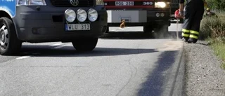 Dieselläckage orsakade trafikstockning