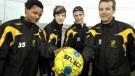 Norrfjärdens IF blir förmodligen att räkna med den här säsongen i division 5 södra. Här ser ni några av nyförvärven: Aron Sandlund, Jens Åkerlund, Andreas Karlsson och Anders Juntti.