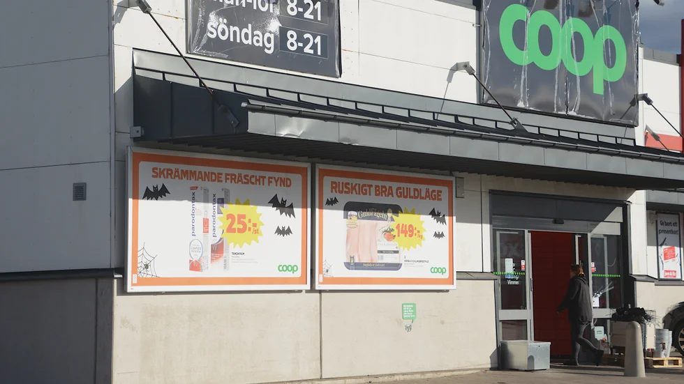 Coop på Fiskaregatan i Vimmerby är en av butikerna som berörs av affären.