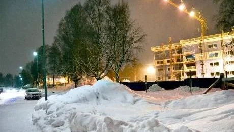 TRYGGT BOENDE. Här på före detta Bergviksskolans tomt uppförs ett nytt vård- och omsorgsboende just nu. Men området ska även rymma ett trygghetsboende i framtiden är det tänkt.