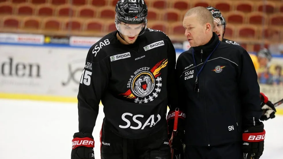 Christian Jaros och Stefan "Skuggan" Nilsson Luleå Hockey.