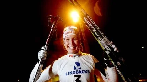 Det blev en lysande söndag för Magdalena Pajala, Piteå Elit, i världscupen. En tredjeplats i teamsprinten tillsammans med Linn Sömskar. "Jag är så glad", sa Magdalena. (Arkivbild)