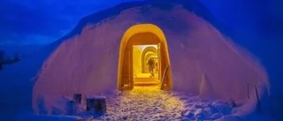 Nybyggt igloo-hotell invigt