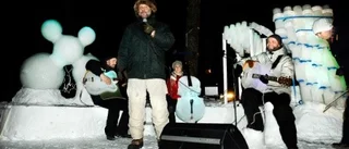 Sparad snö blir konserthall