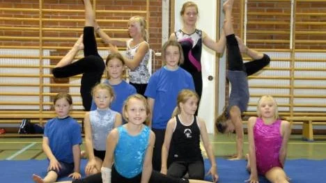 IFK Arvidsjaur Gymnastiks yngre- och äldre tävlingsgrupp. Längst bak från vänster Viktoria Lindström, Tove Lestander, Linnea Andersson, Wilma Landström. Andra raden från vänster Wilma Persson och Frida Renberg. Tredje raden från vänster Stina Norberg, Tilda Johansson, Matilda Löf och Wilma Nordlund. Längst fram Emelie Berggren.