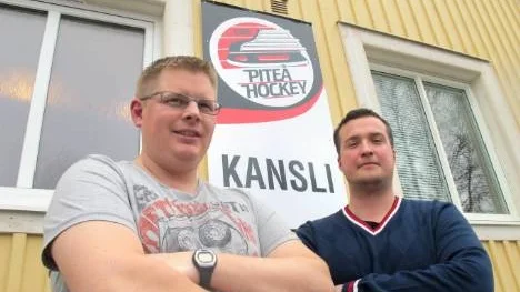 Jonas Lindberg, till vänster, och Andreas Berglund blir Piteå Hockeys nya juniortränare.