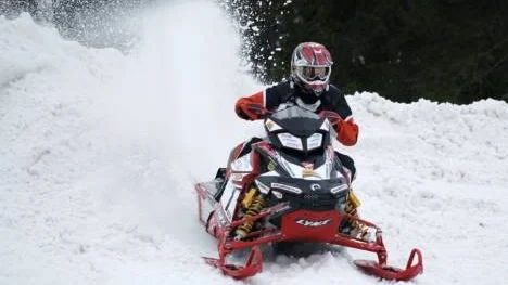 Emil Öhman, Älvsbyn, var överlägsen i stadioncrossen i Karlsborg. (Arkivbild)