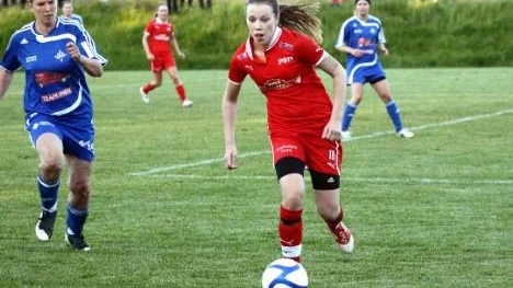Emma Filipsson snittar ett mål per match så här långt i Gothia Cup. (Arkivbild)