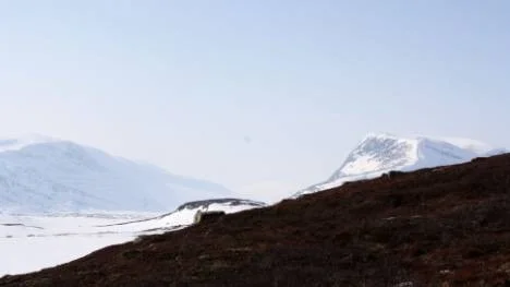 Vy mot Guijaure påsken 2011.