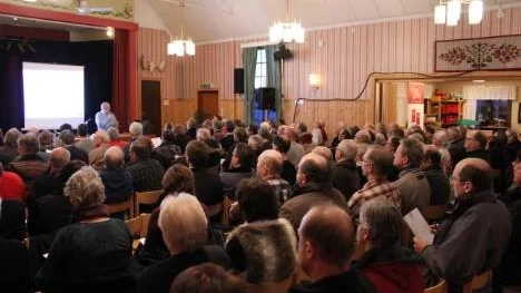 120 personer fanns samlade i Lillpite på Gotis för att serveras information om bildandet av ett vindkraftkooperativ.