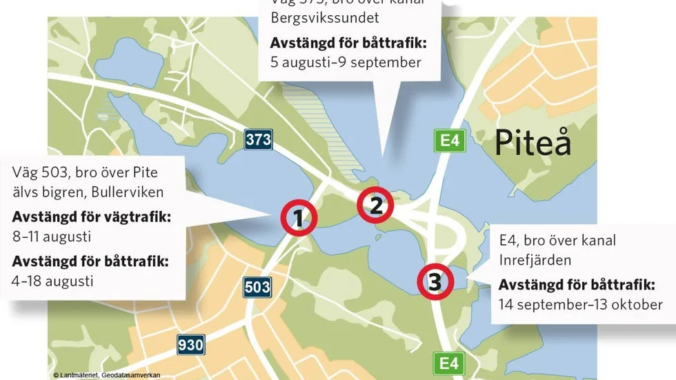 Kolla på kartan för att se vilka delar som kommer att påverkas av renoveringen. Foto: Trafikverket