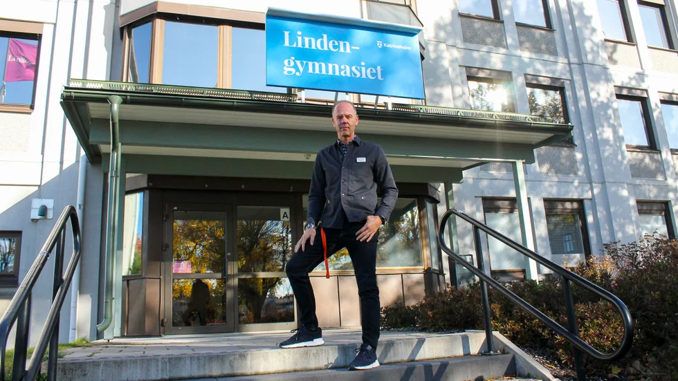 Mikael Örning, rektor på Lindengymnasiet, ser fram emot träffa blivande elever på lördag när skolan har öppet hus.