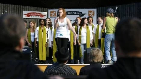 Support Choir, med solisten Emma Bogren och körledaren Desirée Öhman, kompades av, förutom egna pianisten Daniel Boström, ett fyrmannaband.