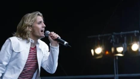 Martin Rolinski och hans kollegor i BWO lockade många Noliabesökare till  Stora scenen på mässans sista dag.