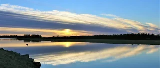 Spegelblank Torneälv