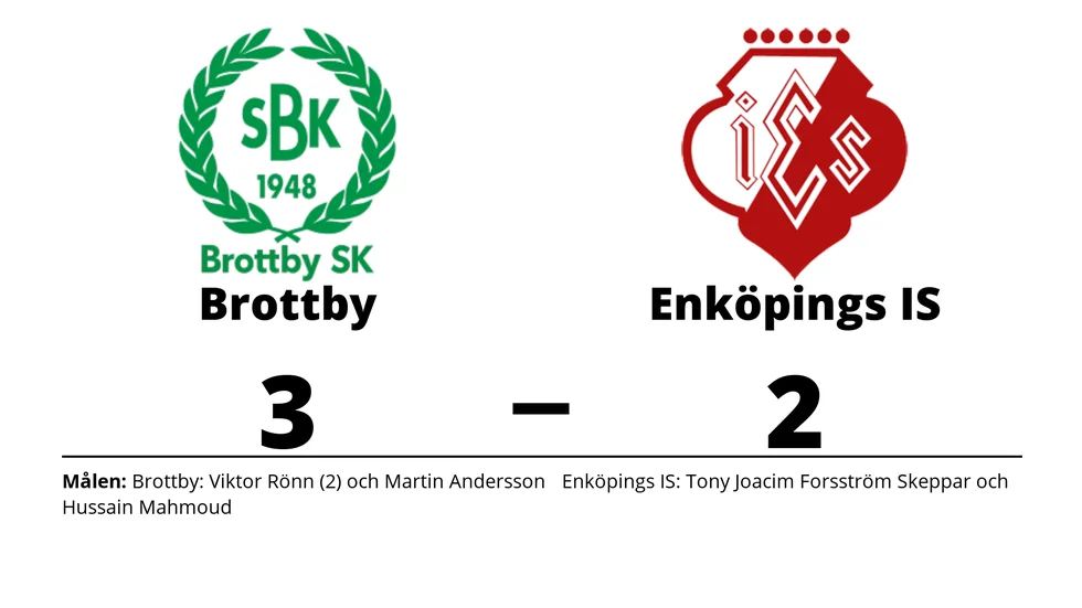 Brottby SK vann mot Enköpings IS