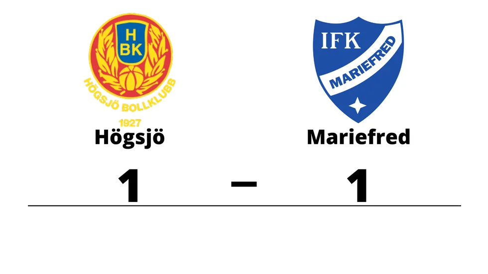 Högsjö BK spelade lika mot IFK Mariefred