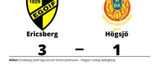 Ericsberg segrare hemma mot Högsjö
