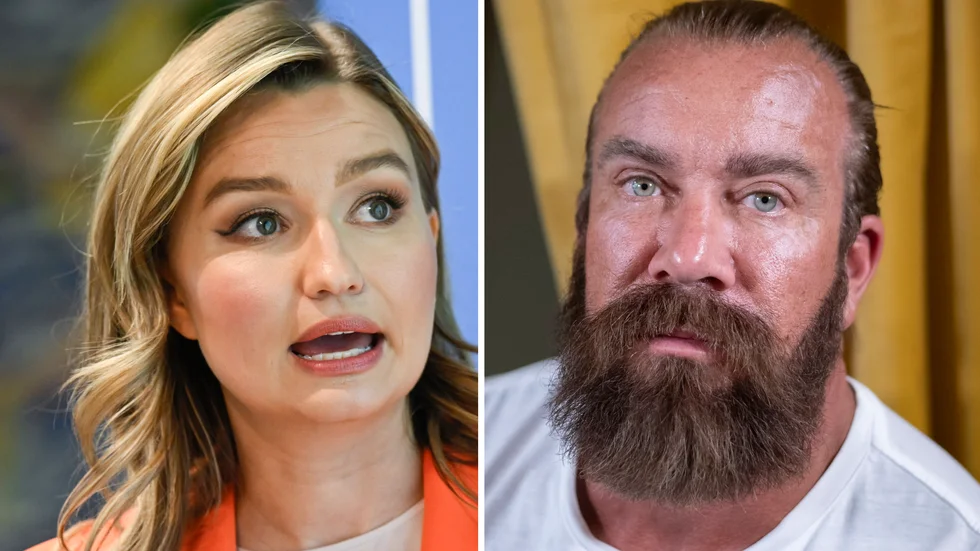 Energi- och näringsminister Ebba Busch (KD) och Jan Emanuel Johansson. Arkivbild.