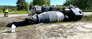 Accident on Anderstorpsleden - truck driver in hospital