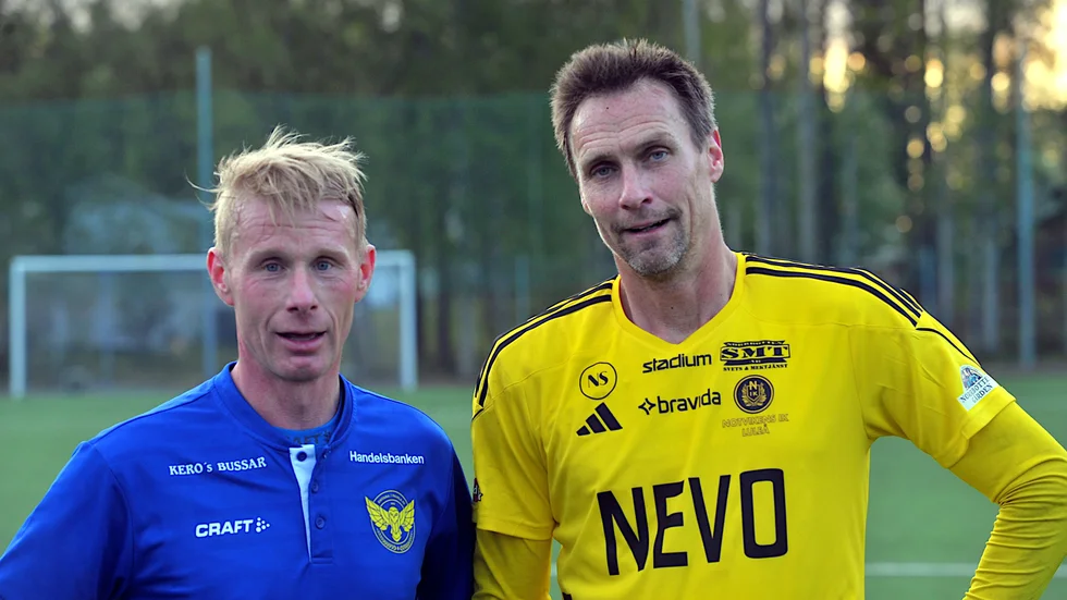 Veteranerna Anders Gramner och Magnus Johansson ställdes mot varandra i seriefinalen i division 4 norra mellan Notviken 2 och Ohtana/Pajala.