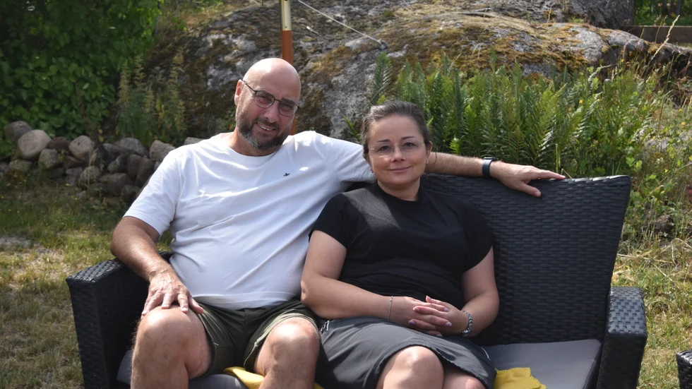 Johan Eriksson och Corina Larsson bor vanligtvis i Linköping. 